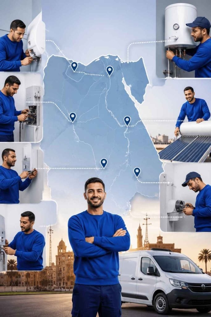 فنيين مركز صيانة سخانات في جميع محافظات مصر