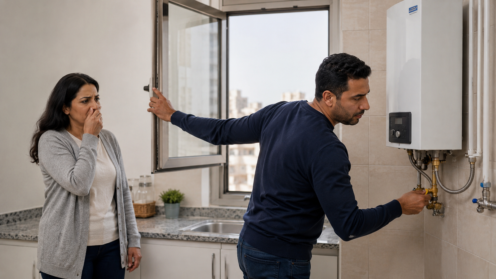 ماذا تفعل عند شم رائحة غاز؟